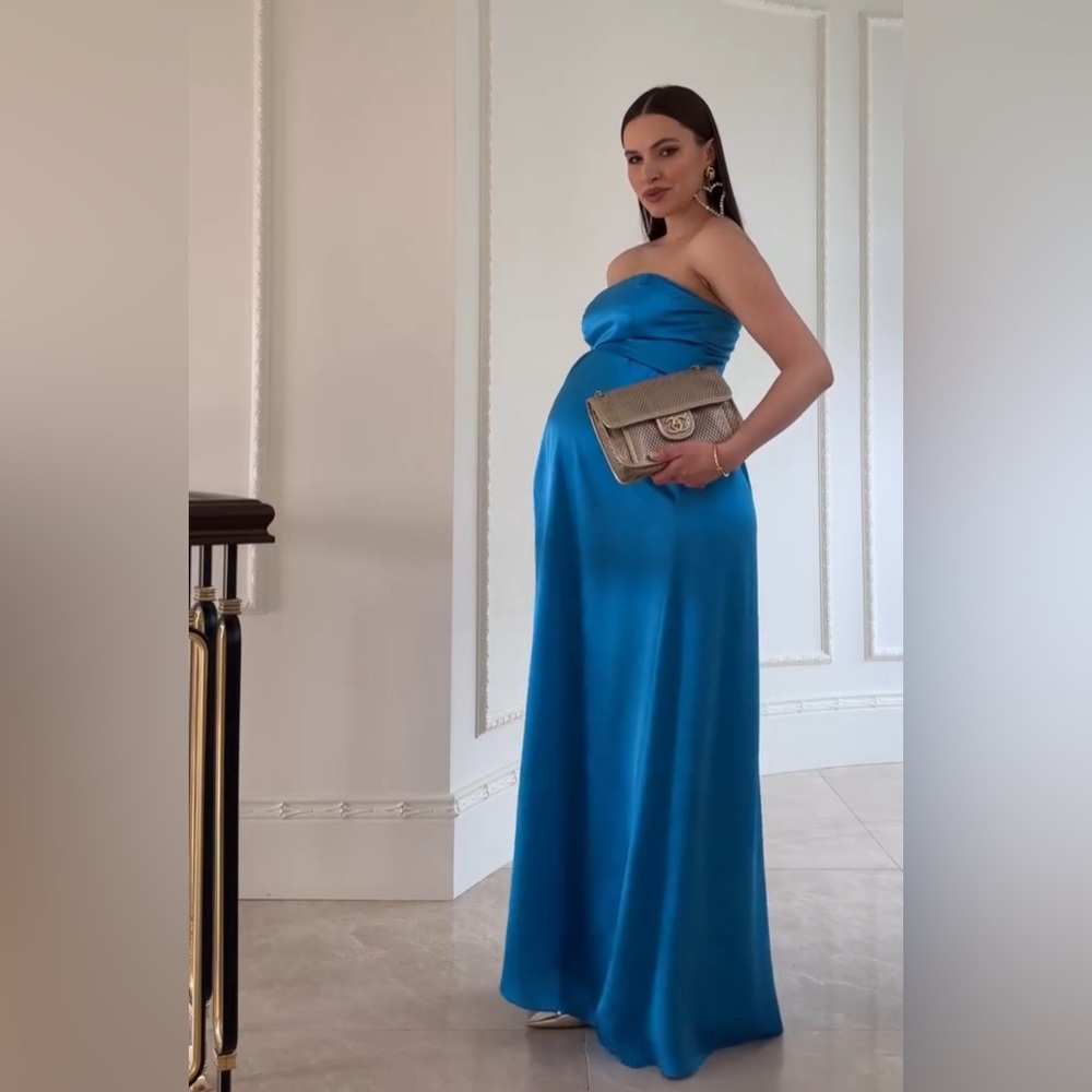 Maxi silk dress